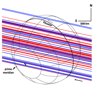 Triton occultation chords